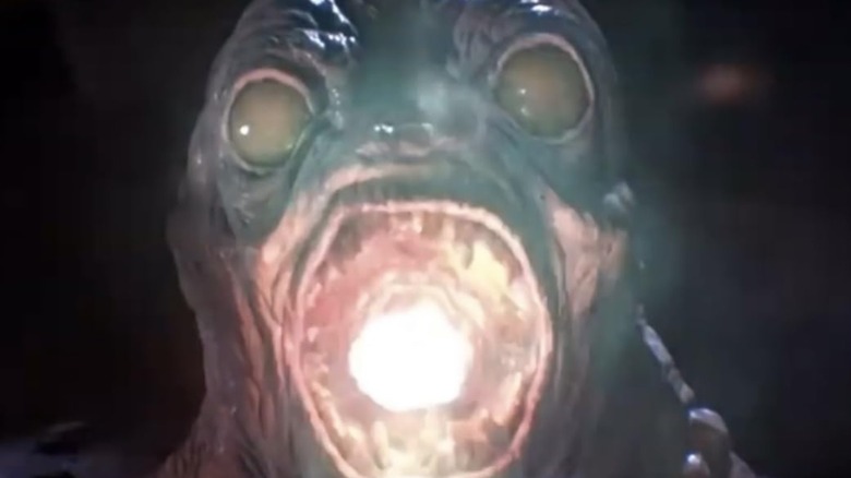 A monster pops up from the well
