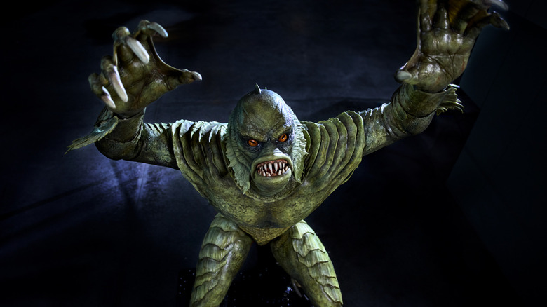 The Creature from the Black Lagoon animatronic at Epic Universe