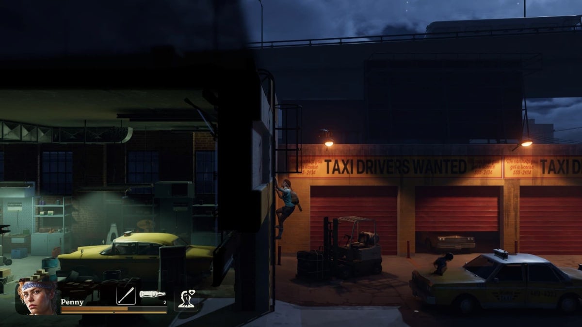 Zombie moving through a taxi at the Walton Taxi Company in Into the Dead: Our Darkest Days