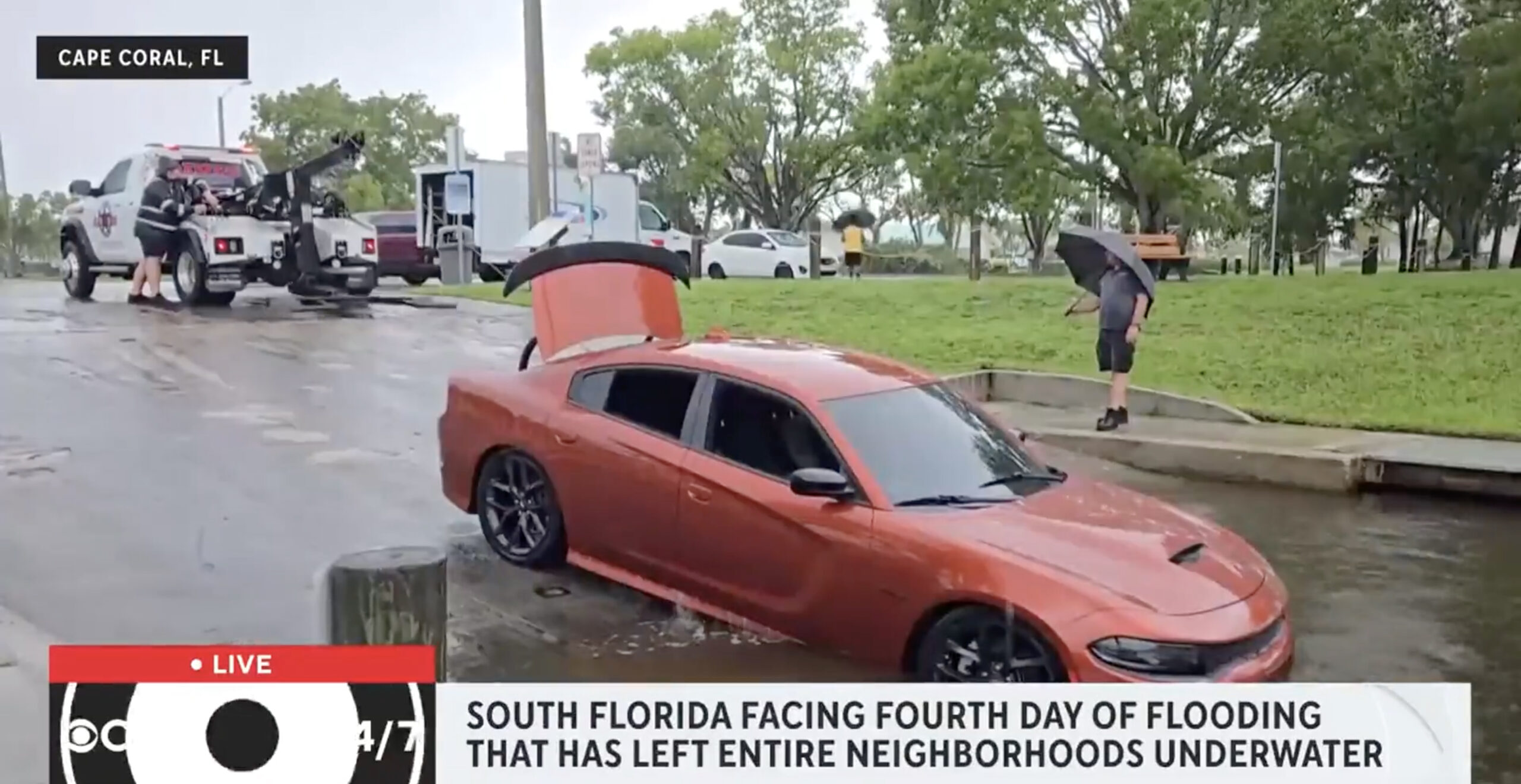Some people said their cars completely stopped working due to the flood