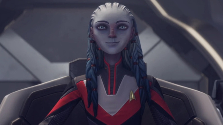 Gwyn, the character voiced by Ella Purnell in Star Trek: Prodigy