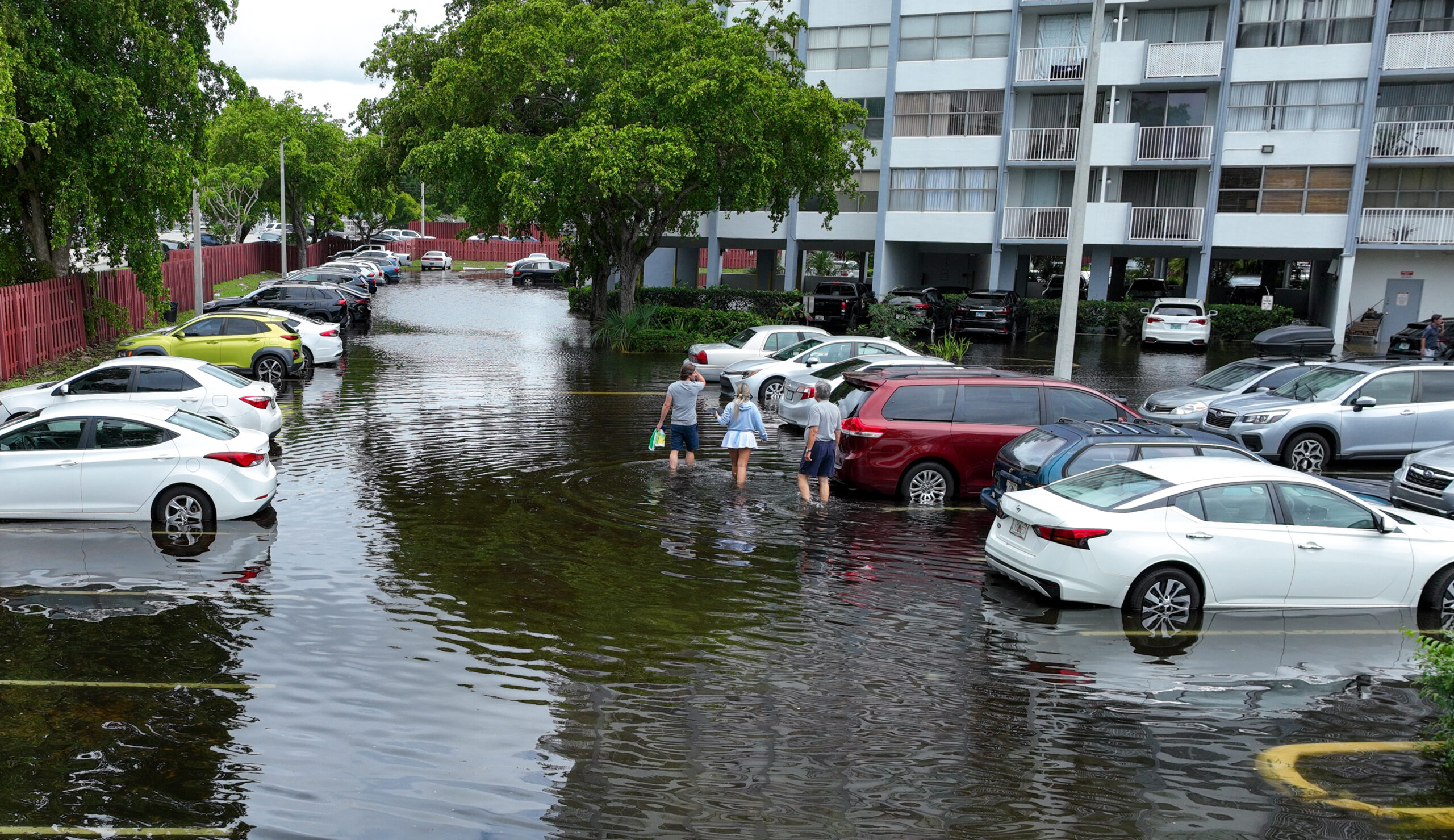 Locals described the aftermath of the storms as being like scenes out of a zombie movie