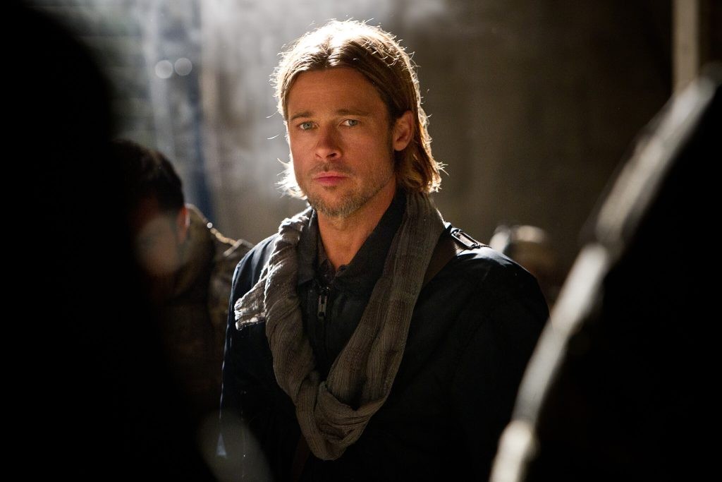 - Zombie Gaming Brad Pitt as the zombie-killer in a still from the movie.
