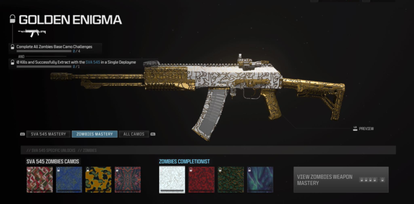 All Camo Challenges in CoD: MW3 Zombies (MWZ) – The Escapist